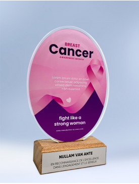 Trophée "acrylic" oval