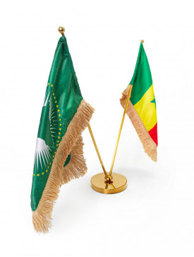Drapeaux de Table Dorés 2 mâts