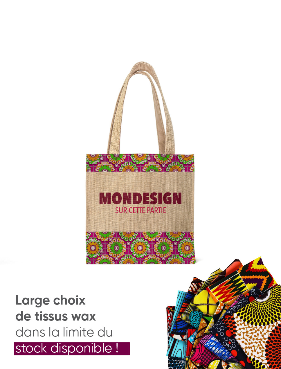 Tote bag en wax sale